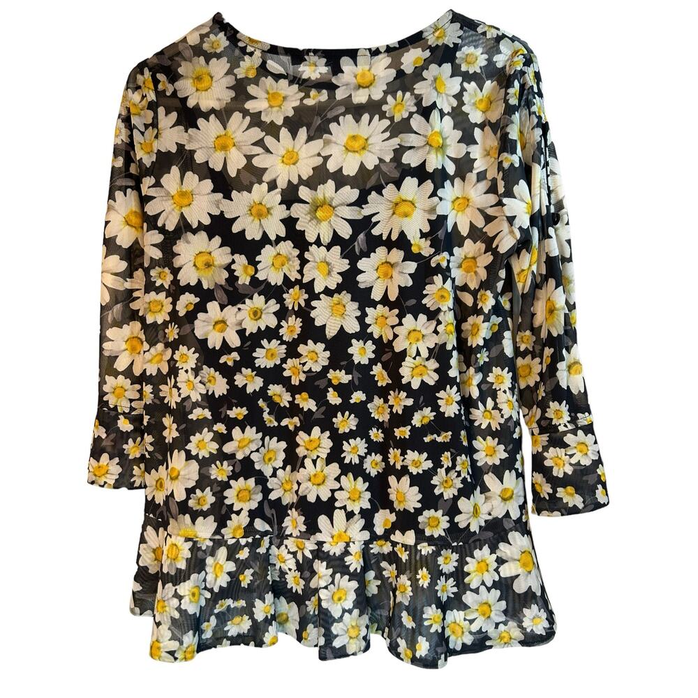 Anthropologie Eva Franco Daisy Floral Top - Size XS - Picture 4 of 15